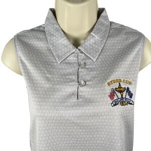 Ryder Cup Oakland Hills Polo Womens Medium Sleeveless Cutter & Buck Golf